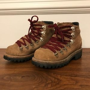 Vintage Herman Suede Hiking Boots with Vibram Soles